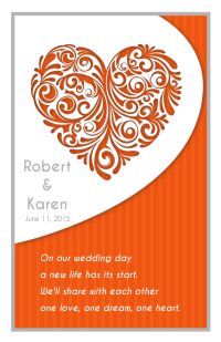 Wedding Program Cover Template 6G - Version 4